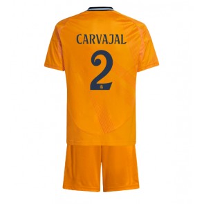 Real Madrid Daniel Carvajal #2 Dětské Venkovní dres komplet 2024-25 Krátký Rukáv (+ trenýrky)